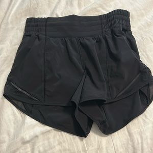 lulu black shorts